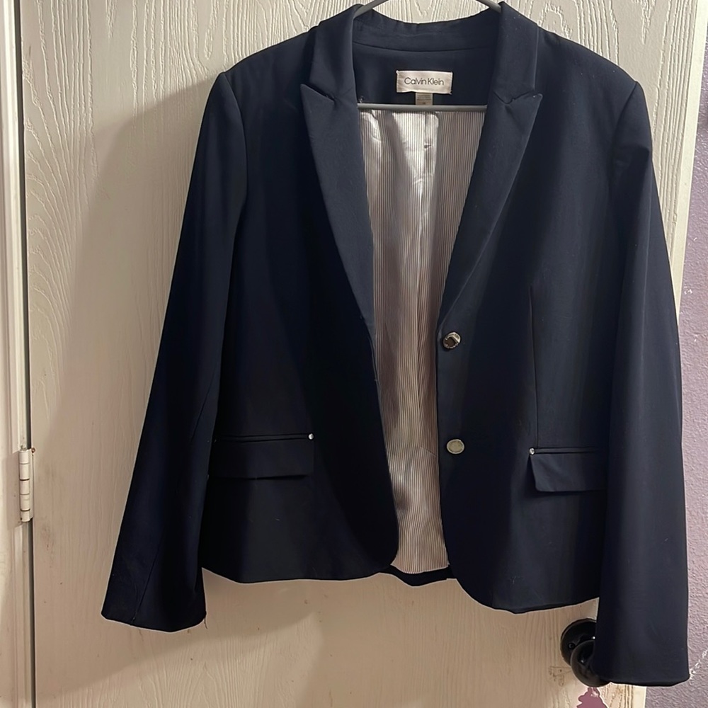 Calvin Klein women’s navy blazer